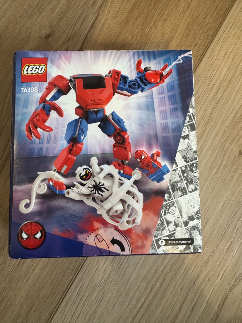 LEGO Spider-Man Red and Blue Mech vs Anti-Venom